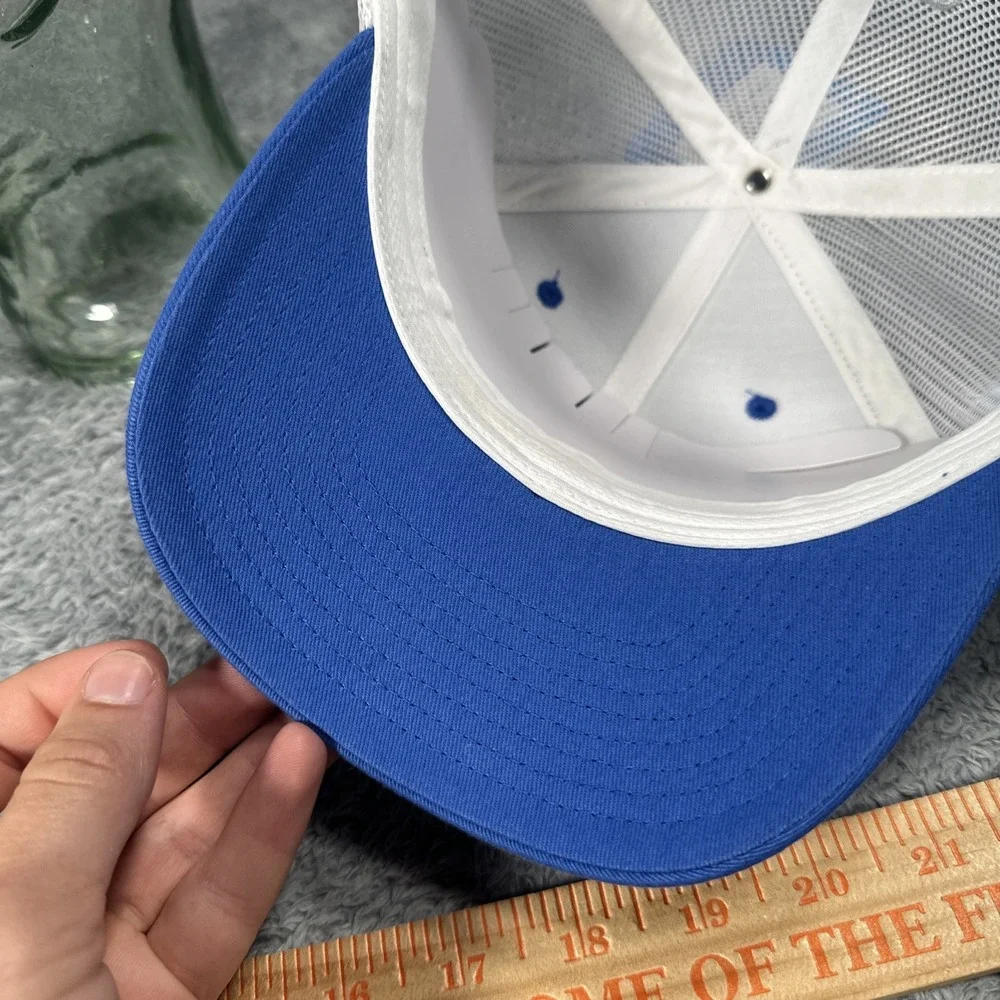 NWT Columbia PFG Hat Blue Mesh Adjustable Snapback Flexfit Budlight Texas Flag